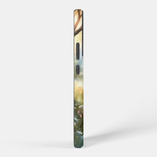 Whimsical Girl Dancing Through Birch Forest Samsung Galaxyケース (右側面)