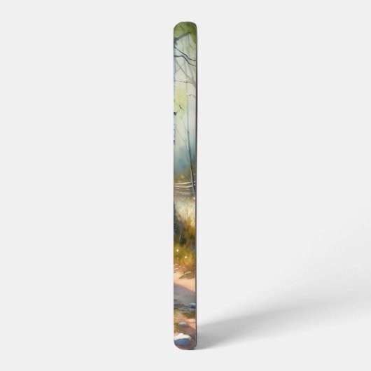 Whimsical Girl Dancing Through Birch Forest Samsung Galaxyケース (左側面)