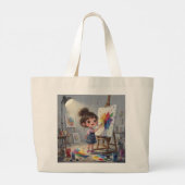 Whimsical Girl Tote Bag ラージトートバッグ (裏面)