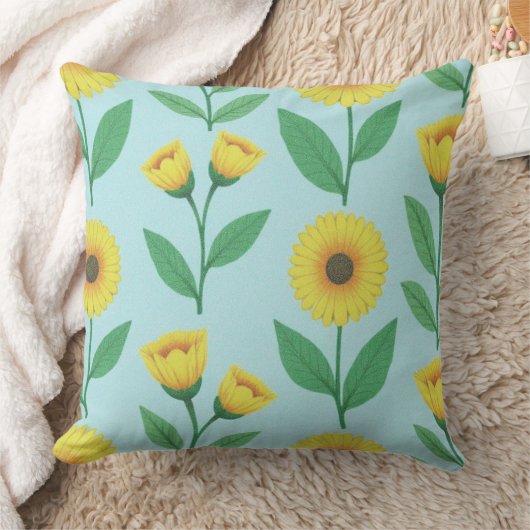 Whimsical Glee Bloom クッション (ブランケット)