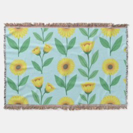 Whimsical Glee Bloom スローブランケット
