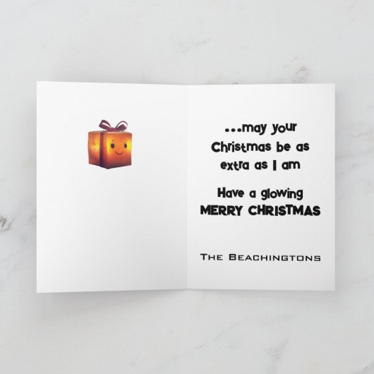 *~* Whimsical Glow Funny Magical 23 Christmas AP97 サンキューカード (内部)