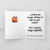 *~* Whimsical Glow Funny Magical 28 Christmas AP97 サンキューカード (内部)