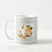 Whimsical Gnome Don’t Worry Bee Happy Daisy Mug コーヒーマグカップ (左)
