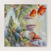 Whimsical gnome hedgehog puzzle ジグソーパズル (横)