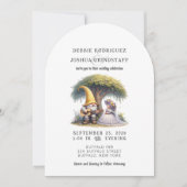 Whimsical Gnomes Fun Wedding Invitation 招待状 (正面)