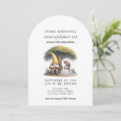 Whimsical Gnomes Fun Wedding Invitation 招待状 (スタンド正面)