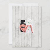 Whimsical Gnomes Fun Wedding Invitation 招待状 (裏面)