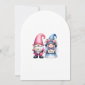 Whimsical Gnomes Fun Wedding Invitation 招待状 (裏面)
