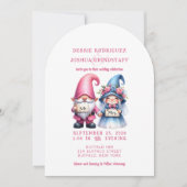 Whimsical Gnomes Fun Wedding Invitation 招待状 (正面)