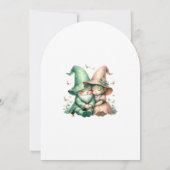 Whimsical Gnomes Fun Wedding Invitation  招待状 (裏面)