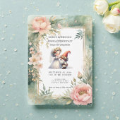 Whimsical Gnomes Fun Wedding Invitation  招待状