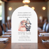 Whimsical Gnomes Fun Wedding Invitation 招待状