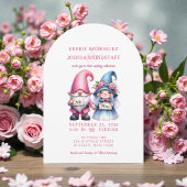 Whimsical Gnomes Fun Wedding Invitation 招待状