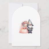 Whimsical Gnomes Fun Wedding Invitation 招待状 (裏面)