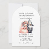 Whimsical Gnomes Fun Wedding Invitation 招待状 (正面)