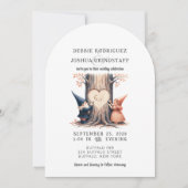 Whimsical Gnomes Fun Wedding Invitation 招待状 (正面)