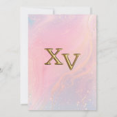 Whimsical Gold Fairy Pixie Invitation 招待状 (裏面)