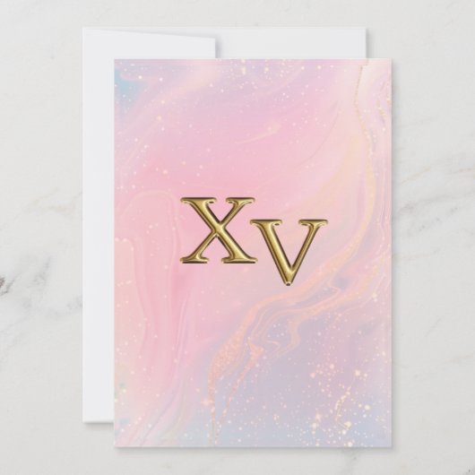 Whimsical Gold Fairy Pixie Invitation 招待状 (裏面)