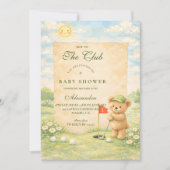 Whimsical Golf Story Baby Shower 招待状 (正面)