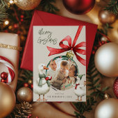 Whimsical Goose Christmas シーズンカード
