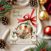 Whimsical Goose Christmas シーズンカード