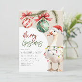 Whimsical Goose Christmas Party 招待状 (スタンド正面)