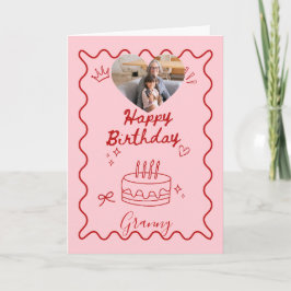 Whimsical grandma birthday  カード