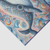 Whimsical Gray Whale Beach Coastal Decoupage  薄葉紙 (詳細)