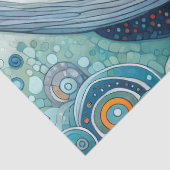 Whimsical Gray Whale Beach Coastal Decoupage  薄葉紙 (詳細)