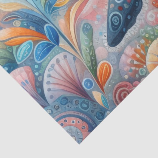 Whimsical Gray Whale Beach Coastal Decoupage  薄葉紙 (詳細)