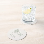 Whimsical Green Fresh Off The Market Bridal Shower ペーパーコースター (インサイチュ)