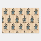 Whimsical Halloween And Fall, Ghost, Scarecrow,  ラッピングペーパーシート (正面2)