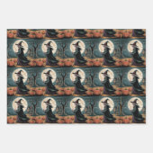 Whimsical Halloween And Fall, Ghost, Scarecrow,  ラッピングペーパーシート (正面)