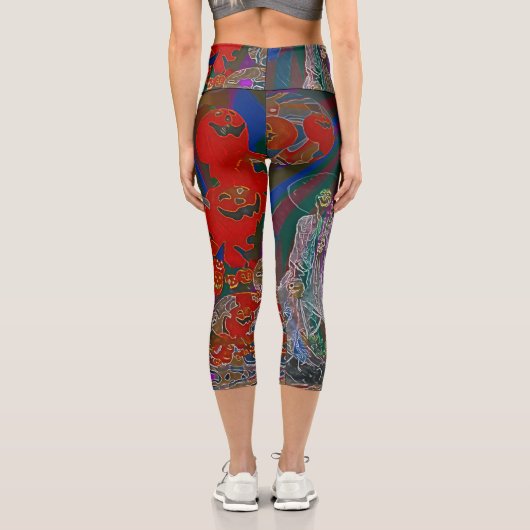 Whimsical Halloween Dreams カプリレギンス (裏面)