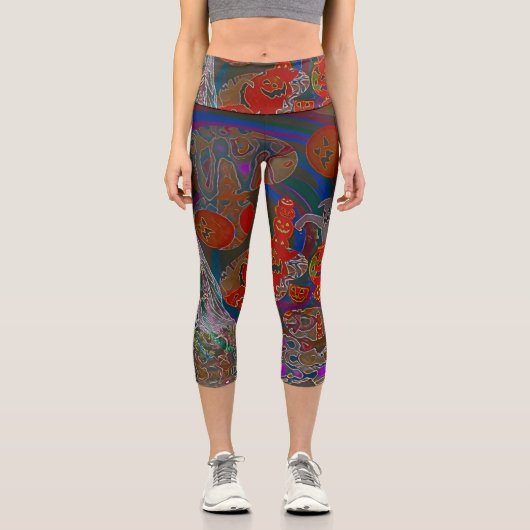 Whimsical Halloween Dreams カプリレギンス (正面)