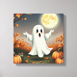 Whimsical Halloween Ghost, Halloween Ghost, Ghost, キャンバスプリント
