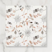 Whimsical Halloween Ghost Pumpkin Baby Shower Than フェイバータグ (裏面)