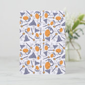 Whimsical Halloween Greeting Card – Magical Doodle 招待状 (スタンド正面)
