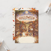 Whimsical Halloween Village & Autumn Market カード (正面/裏面インサイチュ)