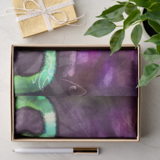 Whimsical Halloween Witch Boots Purple Decoupage 薄葉紙 (ギフト)