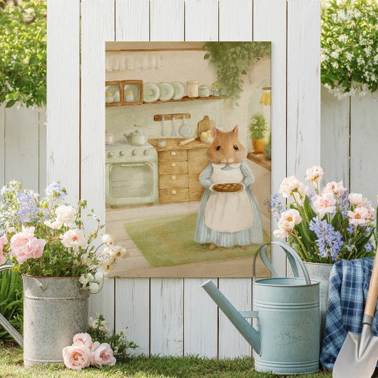 Whimsical hamster Storybook kids Poster ポスター