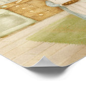 Whimsical hamster Storybook kids Poster ポスター (角)