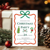 Whimsical Hand Draw frame Holiday Christmas Dinner 招待状