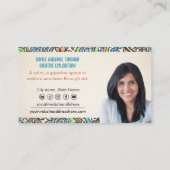 Whimsical Hand-Drawn Art Therapist  名刺 (裏面)