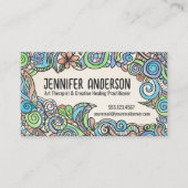 Whimsical Hand-Drawn Art Therapist  名刺 (正面)