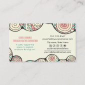 Whimsical Hand-Drawn Art Therapist  名刺 (裏面)