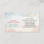 Whimsical Hand-Drawn Art Therapist  名刺 (裏面)