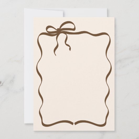 Whimsical Hand Drawn Baby is Brewing Baby Shower 招待状 (裏面)