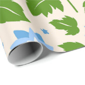 Whimsical Hand-Drawn Blue Forget-Me-Not Botanical ラッピングペーパー (ロールコーナー)